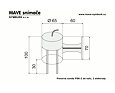 MAVE PSK-2 ponorná sonda do kalů 2 vývody - 5m